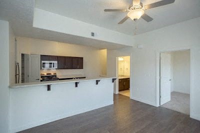 Model living room/kitchen